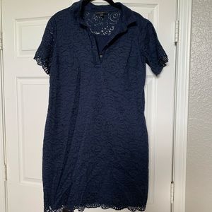 Navy blue lace dress-Banana Republic